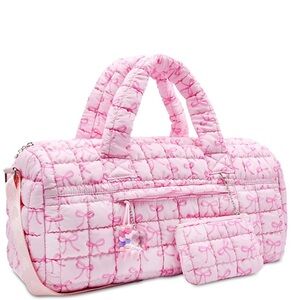 OMG Bow Scrunch Large Duffle & Coins Purse Set